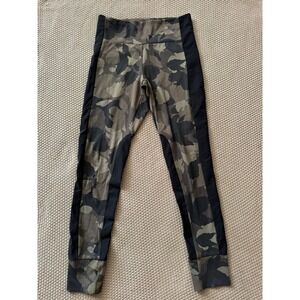 Athleta Essex Hybrid Camo Print Leggings High Rise Athletic Training Pants Small
